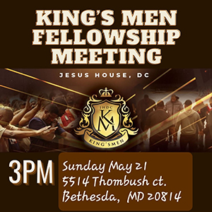 Kings Men Fellowship Meeting Live seminar at may 21st